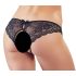 Cottelli - bragas abiertas de encaje con lazo (negro) - M