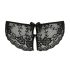 Cottelli - bragas abiertas de encaje con lazo (negro) - XL