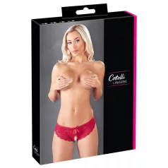   Cottelli - braga brasileña abierta con lazo - mujer - rojo - M