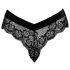 Cottelli Party - tanga de cadena y encaje (negro) - XL