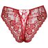 Cottelli - braga de encaje abierta (rojo) - XL