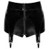 Noir - pantalones cortos brillantes con liguero (negro)