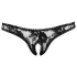 Cottelli - Tanga sexy de encaje negro - L