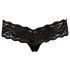 Cottelli - Tanga encaje con perlas (negro) - M