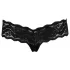 Cottelli - Tanga de encaje con perlas - negro - M