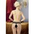 Cottelli - Tanga encaje con perlas (negro) - M