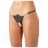 Cottelli - Tanga abierto con flor brillante - M/L