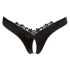 Cottelli - Braguita abierta floral con perlas (negro)