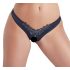Cottelli - Braguita abierta floral con perlas (negro)
