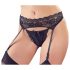 Cottelli - liguero y tanga de encaje (negro)