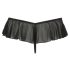 Cottelli - tanga negro con perlas y volantes abiertos - L
