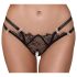 Cottelli - tanga de lujo con anillos (negro)