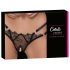 Cottelli - tanga de lujo con anillos (negro) - M/L