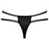 Cottelli - tanga de lujo con anillos (negro) - M/L