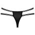 Cottelli - tanga de lujo con anillos (negro) - M/L