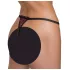 Cottelli - tanga de lujo con perlas y rosa - negro - M/L