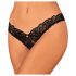 Obsessive Donna Dream - tanga abierta de encaje (negro) - M/L