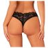 Obsessive Donna Dream - tanga abierta de encaje (negro) - M/L