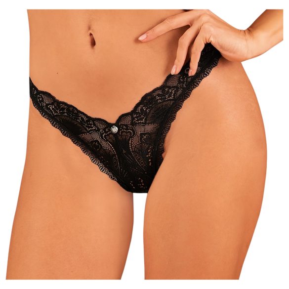 Obsessive Donna Dream - tanga de encaje (negro)