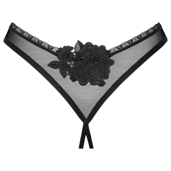 Obsessive - tanga abierto - encaje - negro