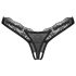 Obsessive - tanga transparente de encaje (negro)