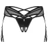 Obsessive Dominna - liguero con tirantes - encaje - negro