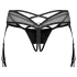 Obsessive Dominna - liguero con tirantes - encaje - negro