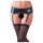NO:XQSE - Conjunto de liguero con efecto brillante - XL