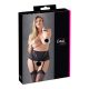 Cottelli Plus Size - Liguero de encaje con corsé (negro) - 2XL