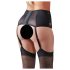 Cottelli Talla Grande - liguero encaje y cordones (negro) - 2XL