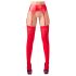 NO:XQSE - Conjunto de liguero brillante (rojo) - L/XL