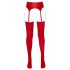 NO:XQSE - Conjunto de liguero brillante (rojo) - L/XL