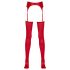 NO:XQSE - Conjunto de liguero brillante (rojo) - L/XL