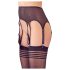 NO:XQSE - Medias a Rayas con Liguero (Negro) - L/XL
