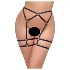 Cottelli - tanga femenina fina - negro - L/XL