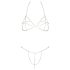 Cottelli - Bikini de cadena con brillo (plata)