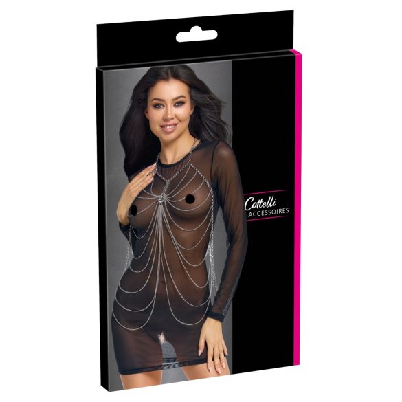 Cottelli - adorno corporal con cadenas (plateado)