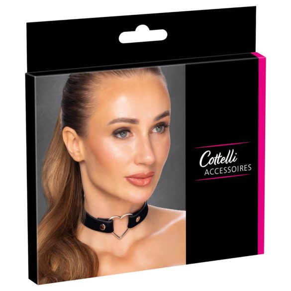 Cottelli - collar con corazón (negro)