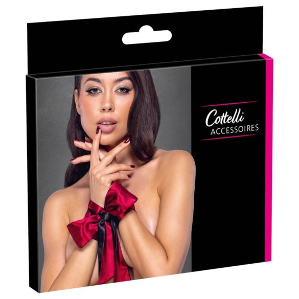 Cottelli - bufanda bondage - satén rojo