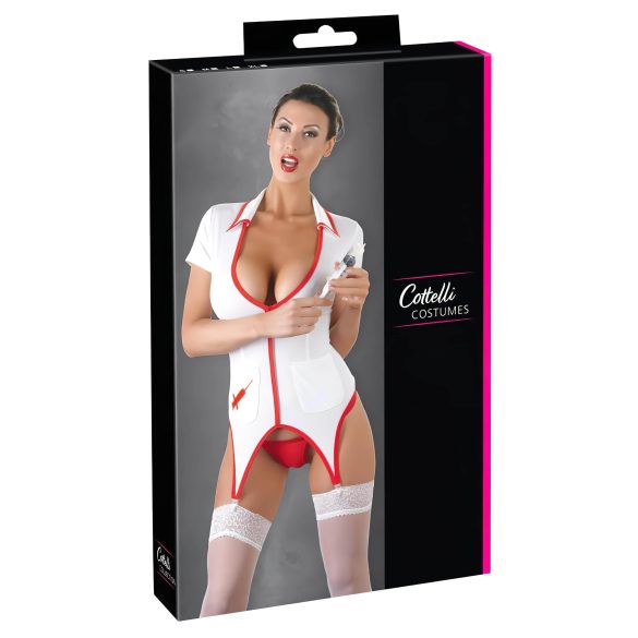 Cottelli - Top de enfermera con liguero - XL