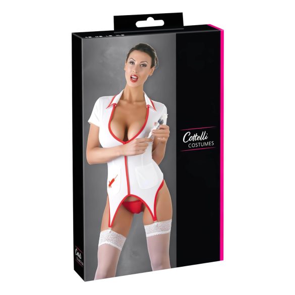 Cottelli - Top de enfermera con liguero - XL