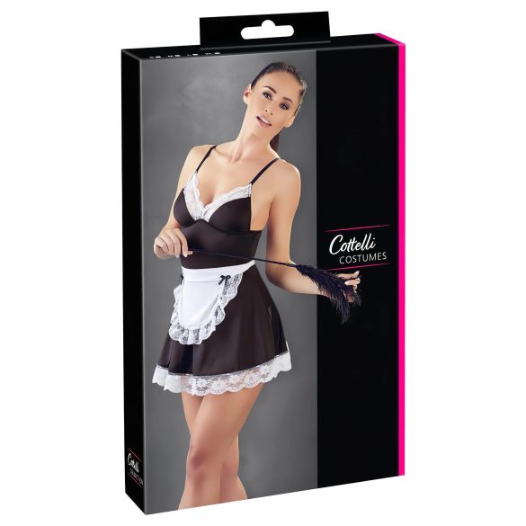 Cottelli - traje de sirvienta con delantal (blanco y negro)