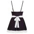 Cottelli - traje de sirvienta con delantal (blanco y negro)