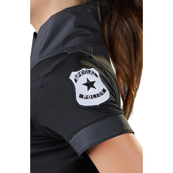 Cottelli Police - disfraz de policía sexy mujer - vestido negro - L