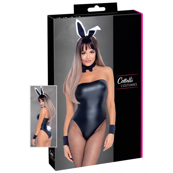 Cottelli Bunny - disfraz erótico de coneja brillante - 5 piezas - XL