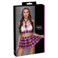 Cottelli - conjunto de colegiala a cuadros (rosa)