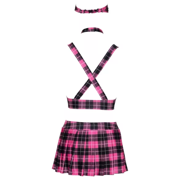 Cottelli - disfraz colegiala sexy - conjunto cuadros rosa - L