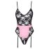 Cottelli - picante disfraz de sirvienta (negro-rosa) - M
