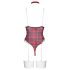 Cottelli - Conjunto de body a cuadros (rojo)