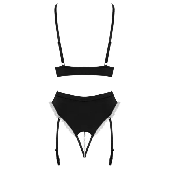 Cottelli - set de sirvienta (negro) - M